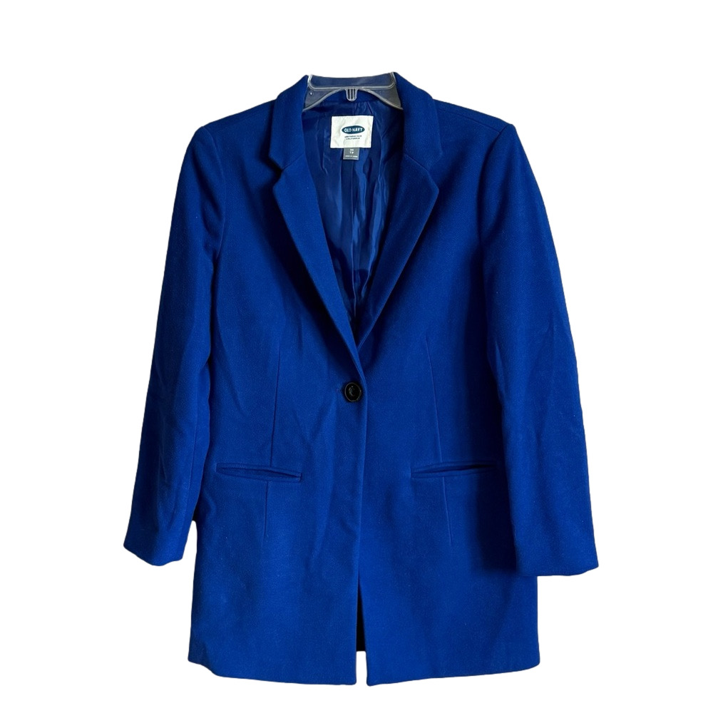 Old Navy Women's Royal Blue Finley Crombie Bluetiful Pea Coat Size XS